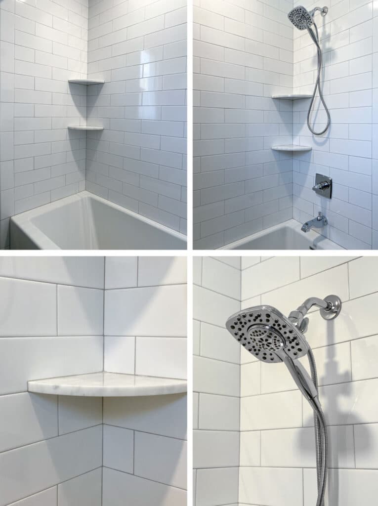 Custom Tile Shower with Soaking Tub