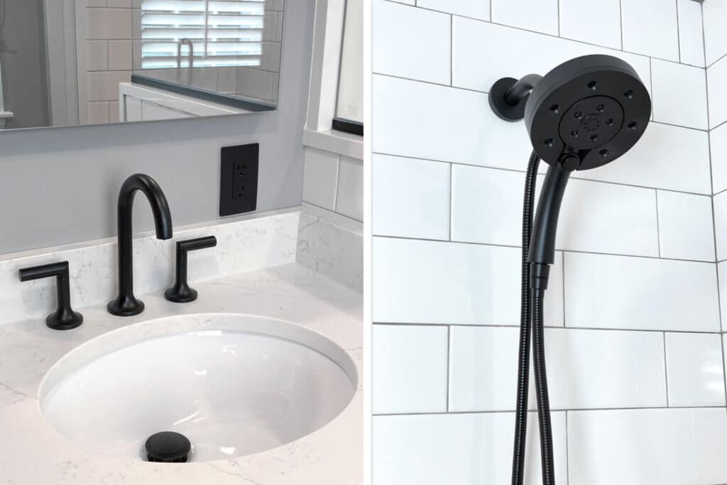 Black and White Art Deco Bathroom Remodel