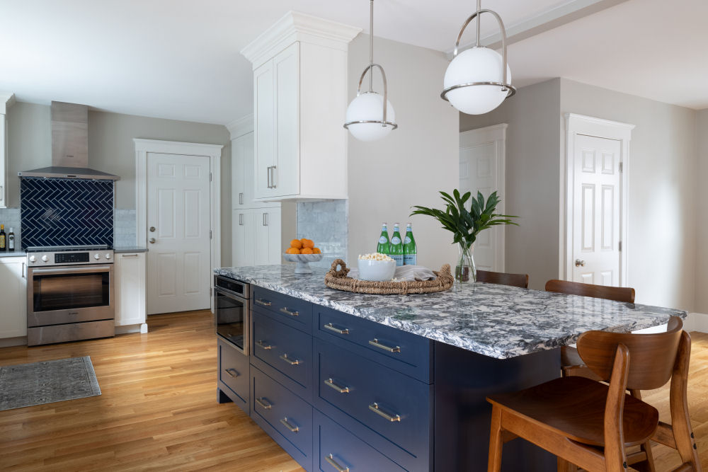 Melrose Blue and White Kitchen Remodel