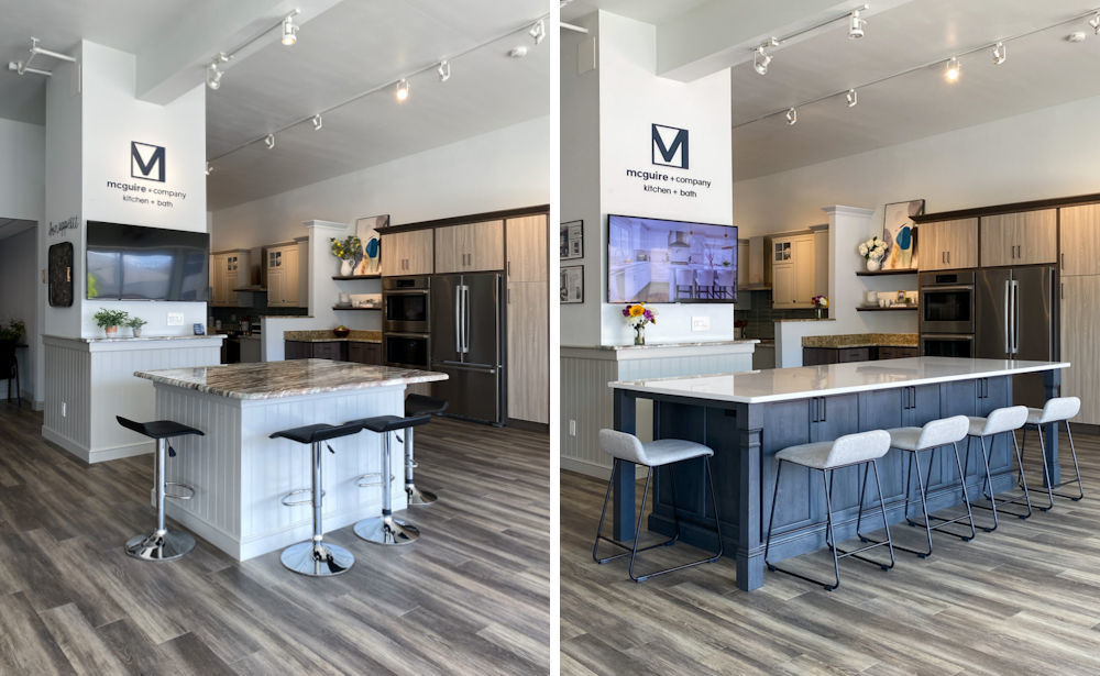 McGuire + Co. Kitchen & Bath Showroom in Wakefield MA - Before and After
