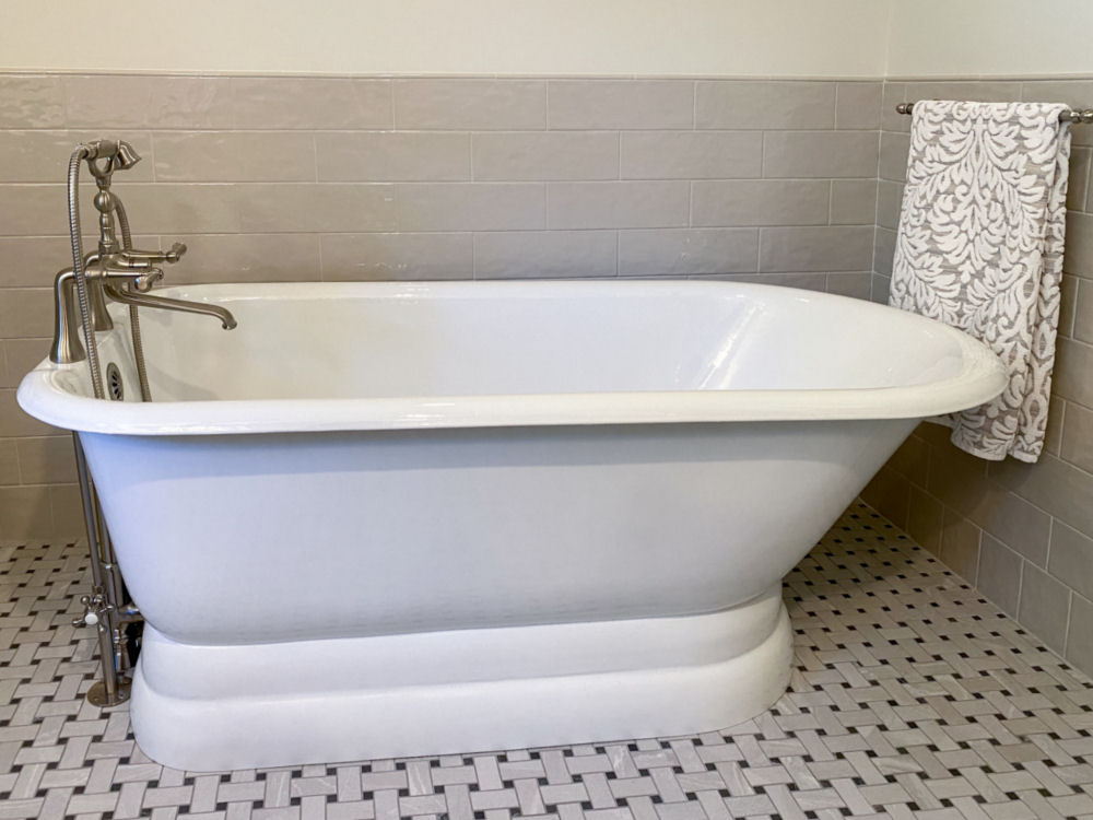 Melrose Bathroom Remodel - Project Elegant Escape Bath Soaking Tub