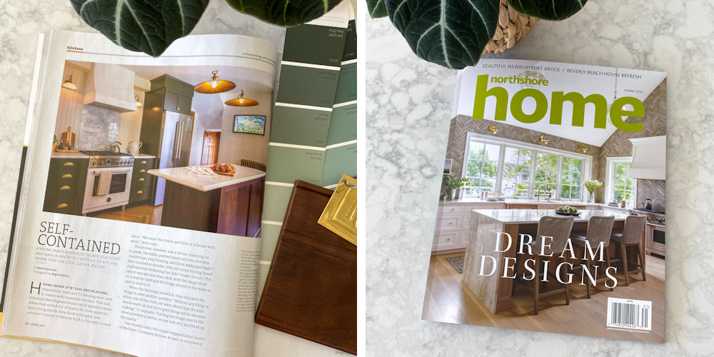 Northshore Home Magazine article featuring McGuire + Co. Kitchen & Bath and Fresh Start Contracting kitchen design and remodel