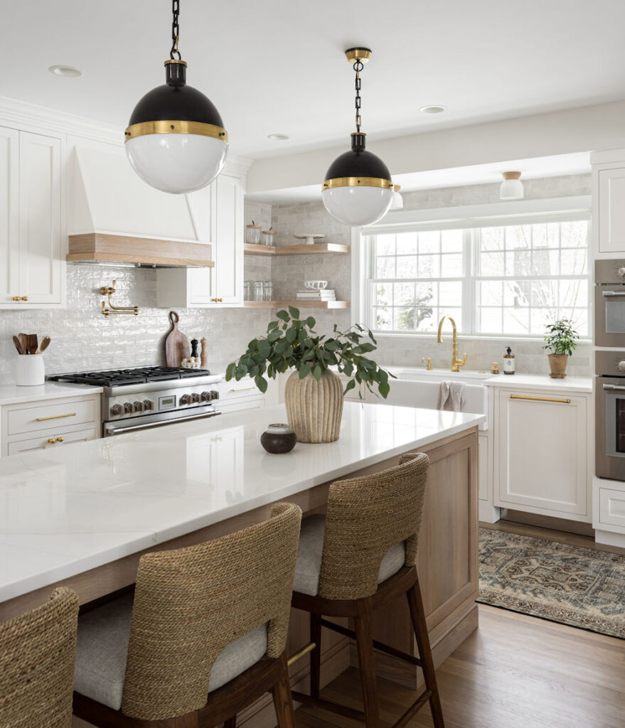 Winchester Kitchen Design with white cabinets