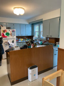 Before photo of kitchen remodel in Medford with peninsula