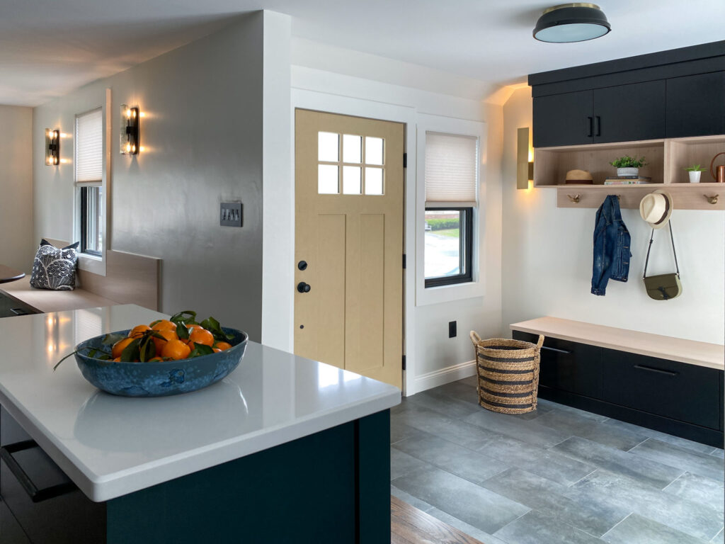 Stoneham kitchen and mudroom remodel