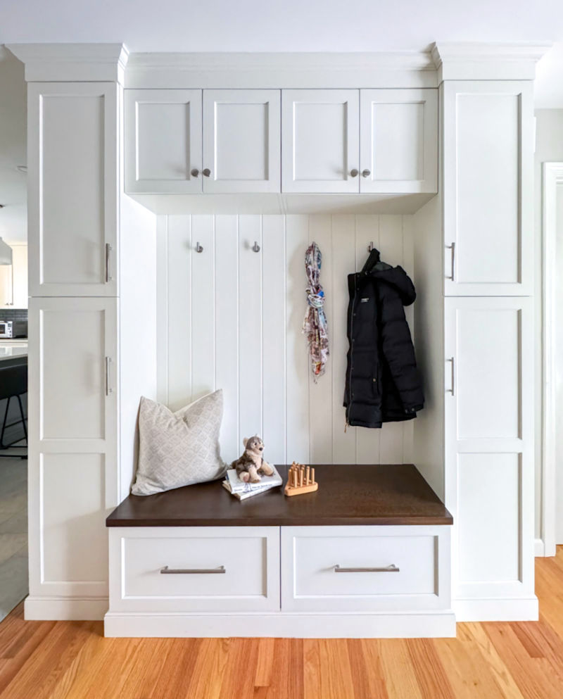 Wakefield mudroom custom cabinetry - McGuire + Co Kitchen & Bath - Wakefield MA