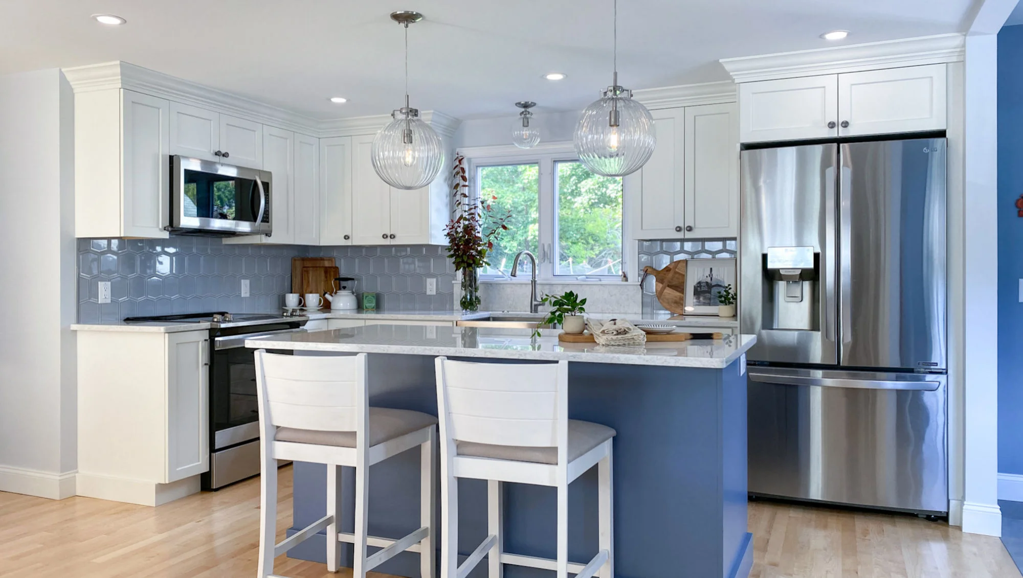 Wakefield Kitchen Remodel - Project Blue and Beyond - McGuire + Co. Kitchen & Bath