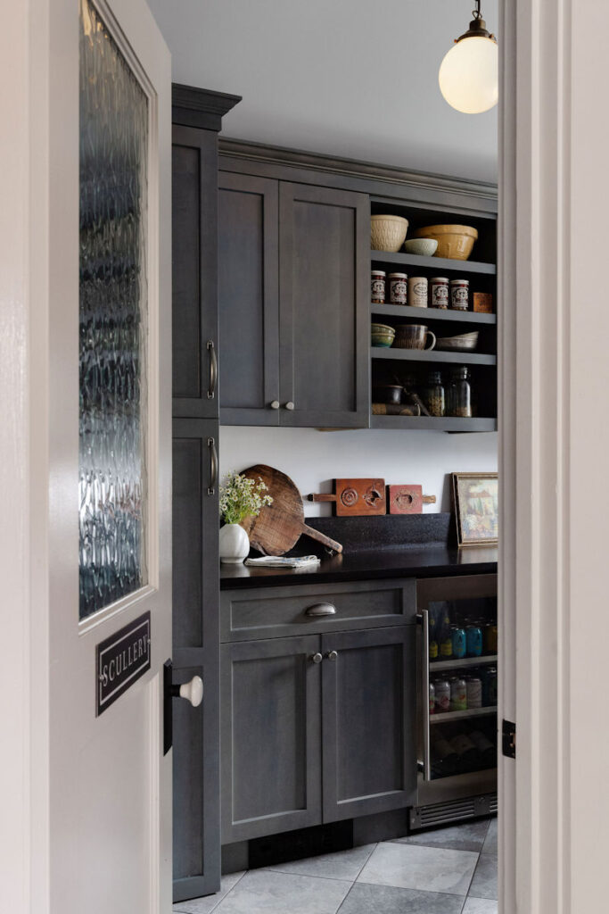 scullery design build remodel in wakefield ma - pantry with laundry room and powder room