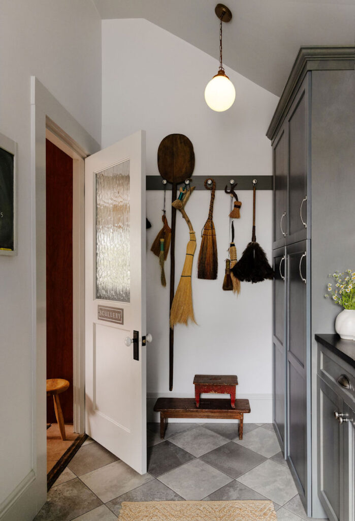 scullery design build remodel in wakefield ma - pantry with laundry room and powder room