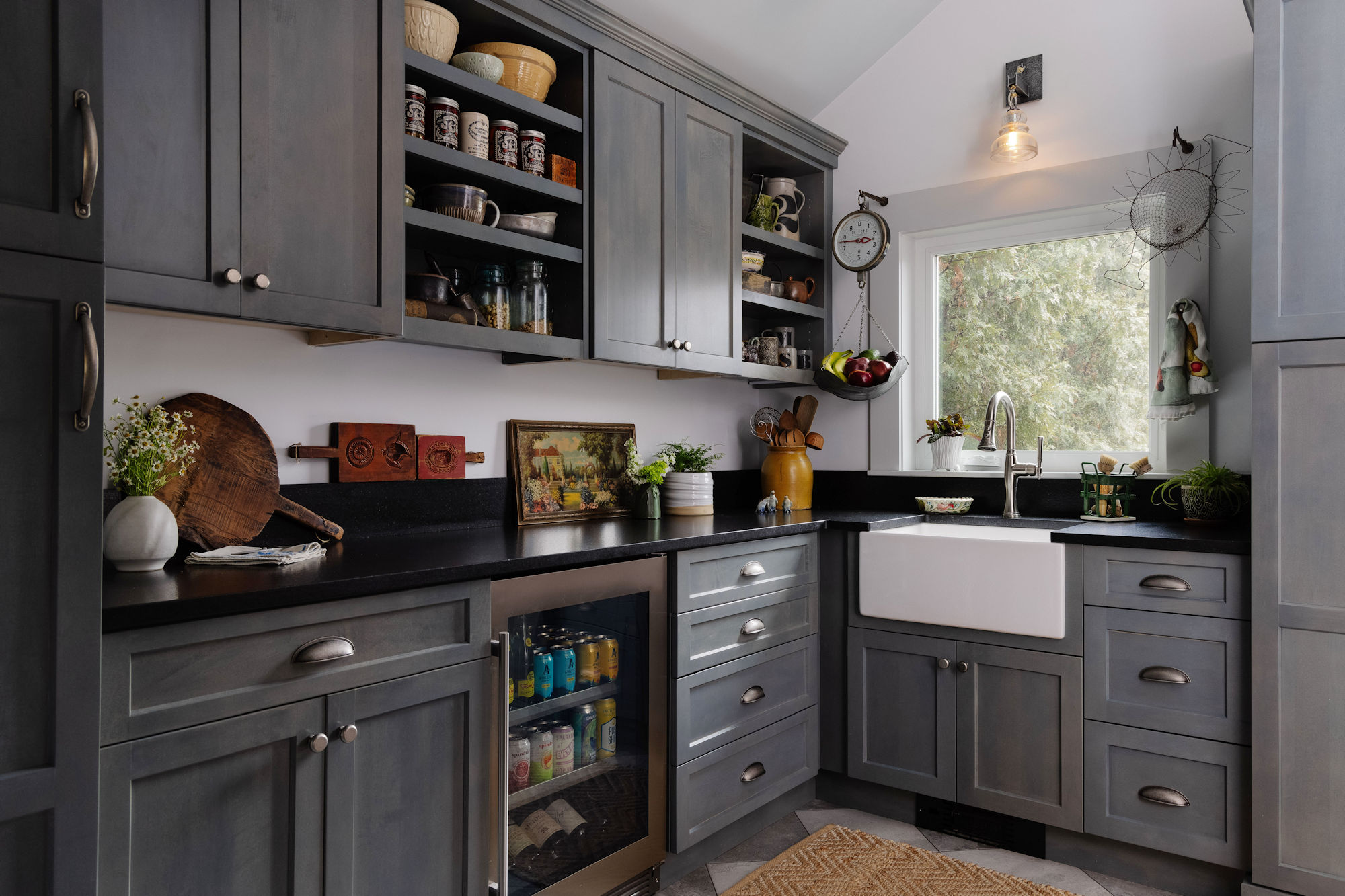 scullery design build remodel in wakefield ma - pantry with laundry room and powder room
