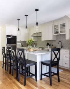 Reading kitchen remodel with creamy white cabinetry