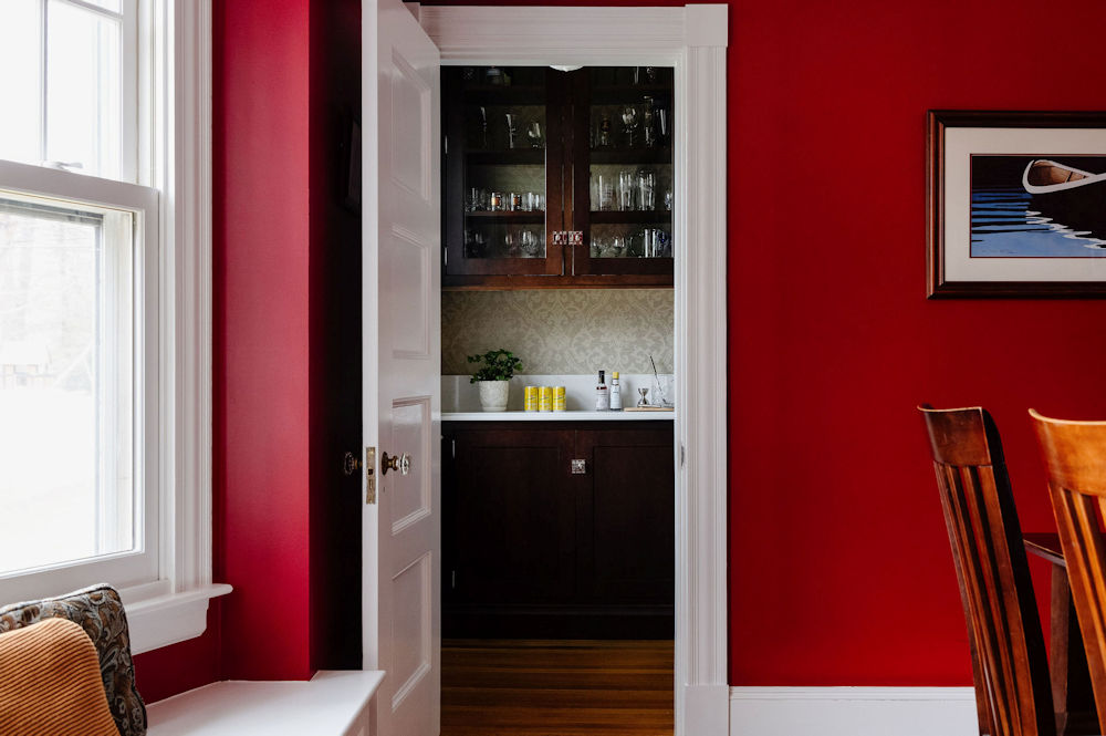 Wakefield victorian pantry wet bar - design build project