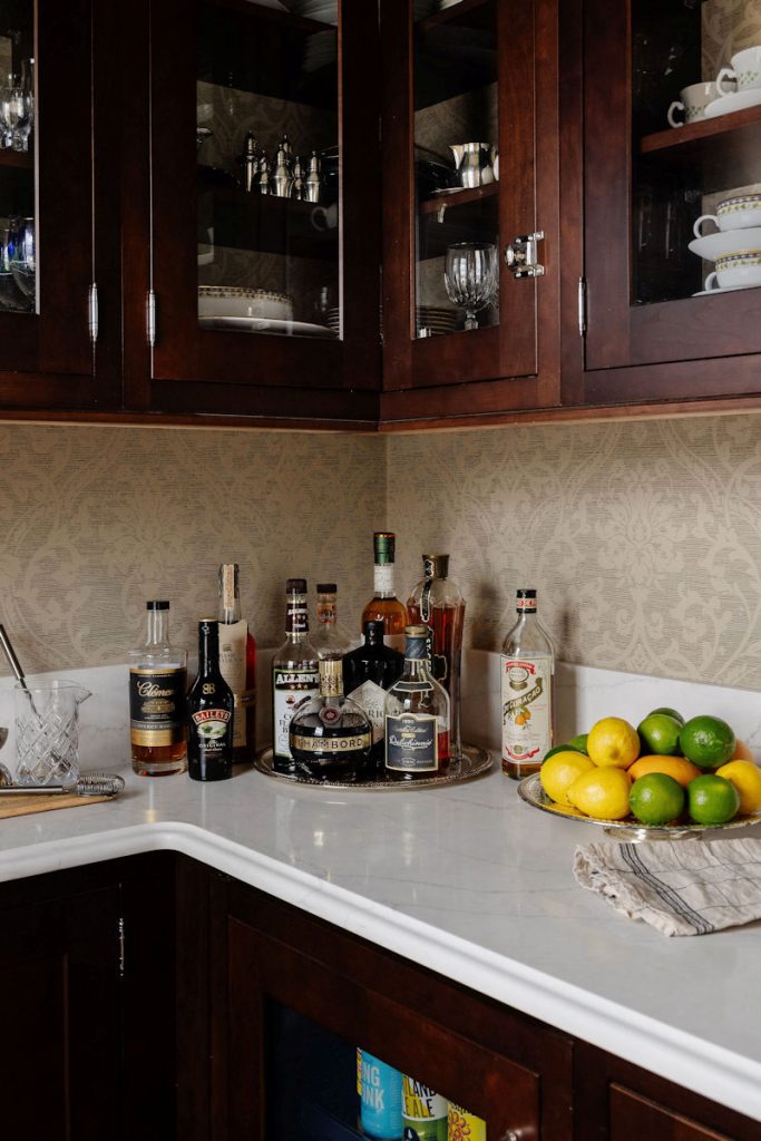 Wakefield victorian pantry wet bar - design build project