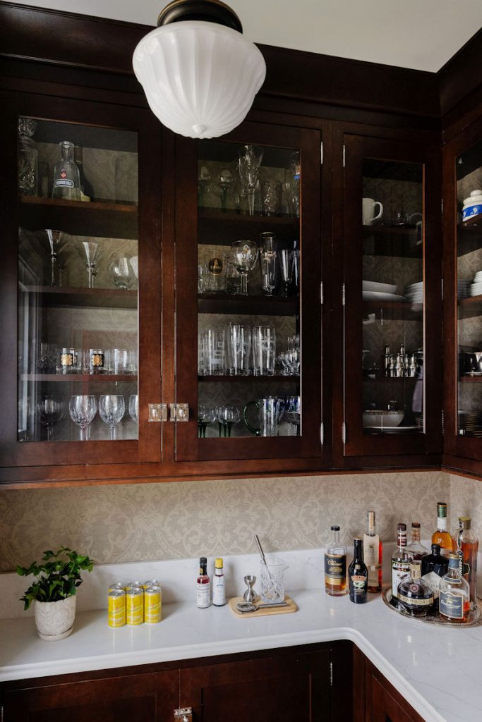 Wakefield victorian pantry wet bar - design build project
